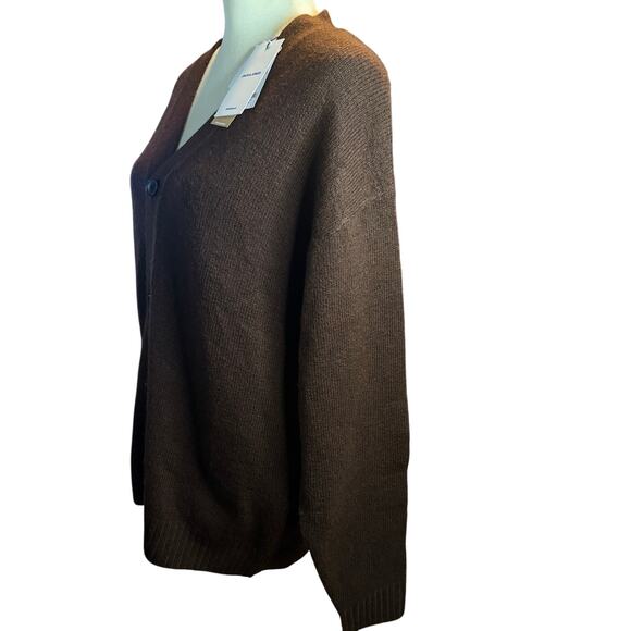 Jack & Jones Warm Medium Brown Knitted Cardigan, Men's Size Medium, NWT - Picture 9 of 10